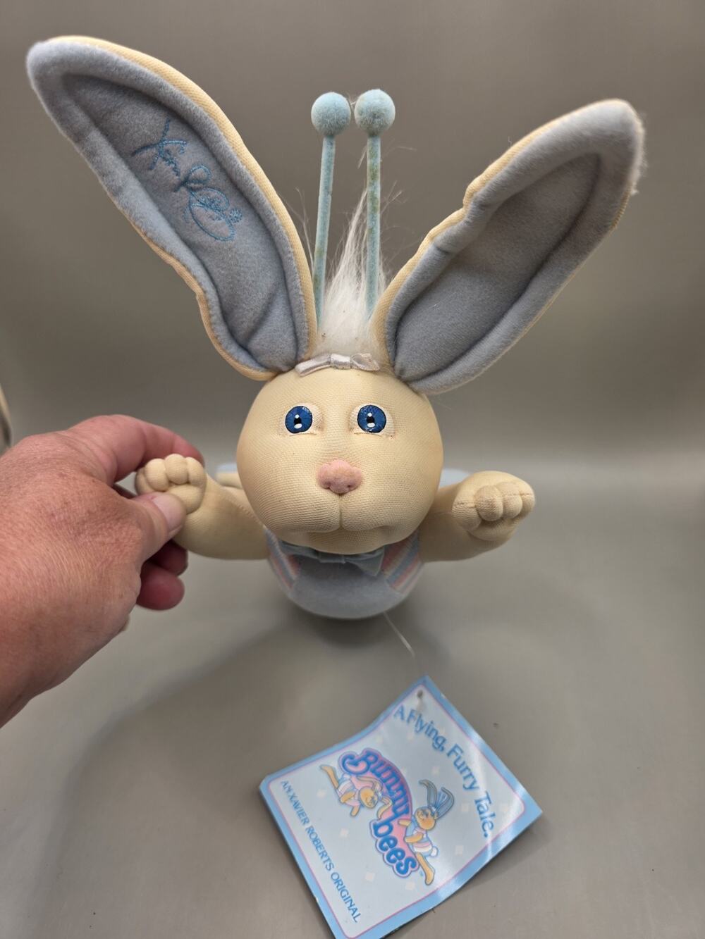 VTG Cabbage Patch Kids Bunny Bee Xavier Roberts Blue 1983-1985 Plush W/tags